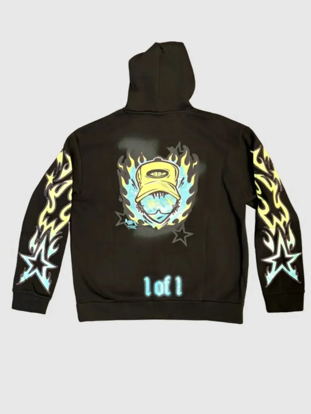 Puma LaMelo LaFrance Reflections Stars Graphic Hoodie Black Size Medium